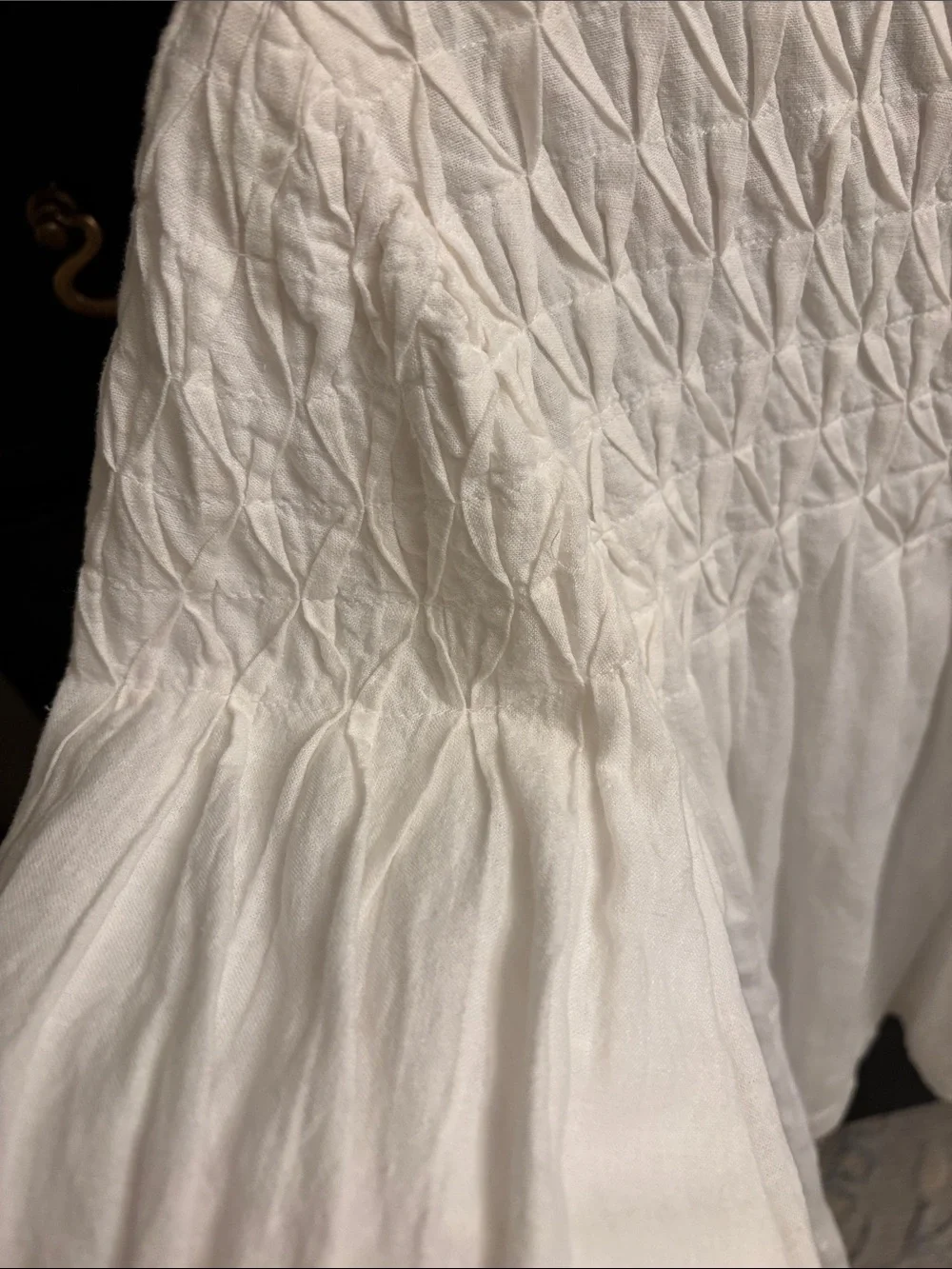 Liza Puff-Sleeve Linen Top